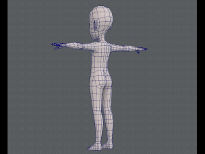 base mesh boy character v07 3D मॉडल