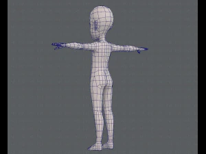 base mesh boy character v07 3D Model