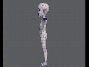base mesh boy character v07 3D मॉडल