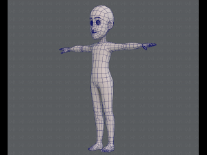 base mesh boy character v07 3D मॉडल