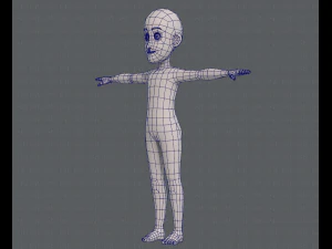 base mesh boy character v07 3D Model