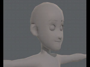 base mesh boy character v07 3D Model