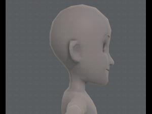 base mesh boy character v07 3D मॉडल