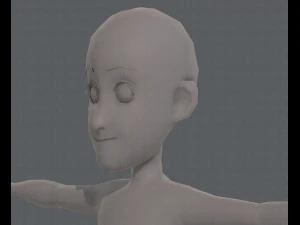 base mesh boy character v07 3D Model