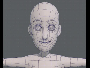 base mesh boy character v07 3D Model