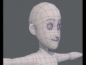 base mesh boy character v07 3D Model