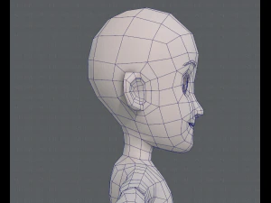base mesh boy character v07 3D Model