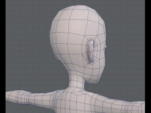 base mesh boy character v07 3D मॉडल