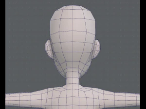 base mesh boy character v07 3D Model