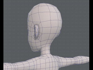 base mesh boy character v07 3D मॉडल
