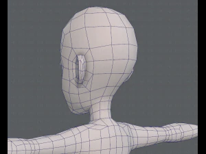 base mesh boy character v07 3D Model
