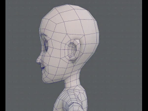 base mesh boy character v07 3D Model