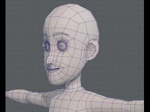 base mesh boy character v07 3D मॉडल