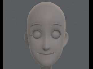 base mesh boy character v07 3D Model