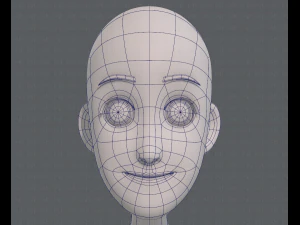 base mesh boy character v07 3D Model