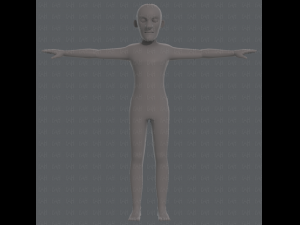 base mesh old man character v03 Modelo 3D