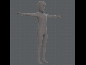 base mesh old man character v03 Modelo 3D