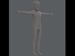 base mesh old man character v03 3D Model