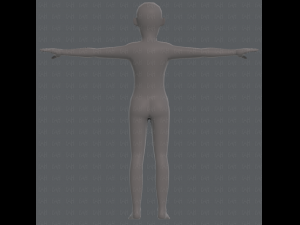 base mesh old man character v03 Modelo 3D