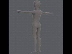 base mesh old man character v03 Modelo 3D