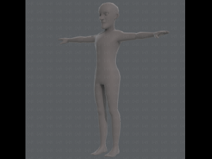 base mesh old man character v03 Modelo 3D