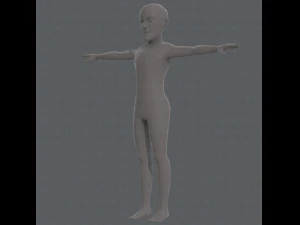 base mesh old man character v03 3D Model