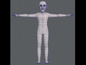 base mesh old man character v03 3D Model