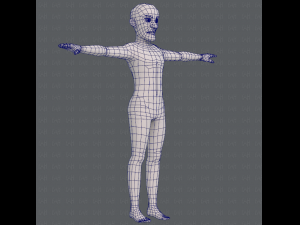 base mesh old man character v03 Modelo 3D