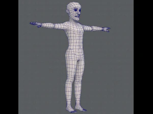 base mesh old man character v03 3D Model