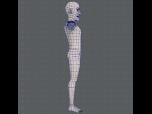 base mesh old man character v03 Modelo 3D