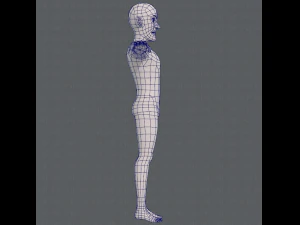 base mesh old man character v03 3D Model