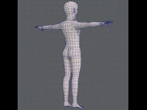 base mesh old man character v03 3D Model
