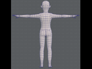 base mesh old man character v03 Modelo 3D
