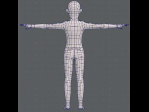 base mesh old man character v03 3D Model