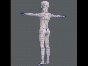 base mesh old man character v03 Modelo 3D