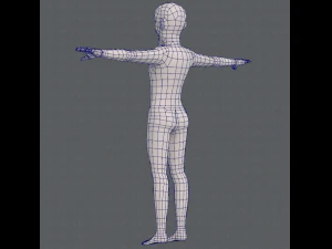 base mesh old man character v03 3D Model