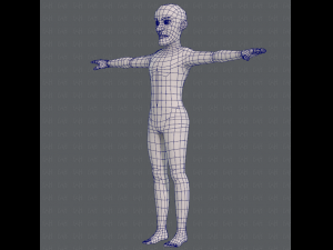 base mesh old man character v03 Modelo 3D