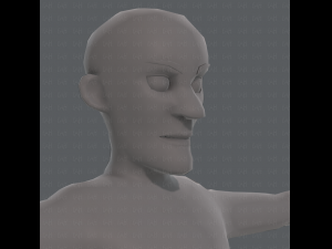 base mesh old man character v03 Modelo 3D