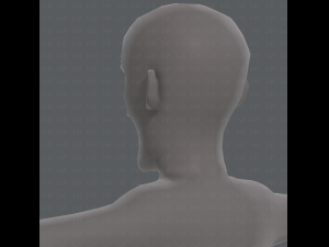 base mesh old man character v03 Modelo 3D