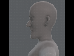 base mesh old man character v03 Modelo 3D