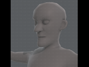 base mesh old man character v03 Modelo 3D