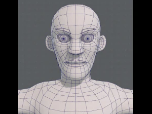 base mesh old man character v03 3D Model