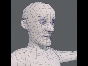 base mesh old man character v03 3D Model