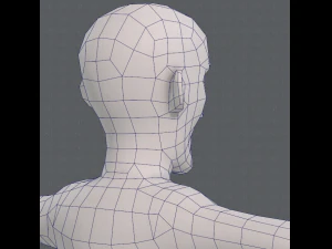 base mesh old man character v03 3D Model