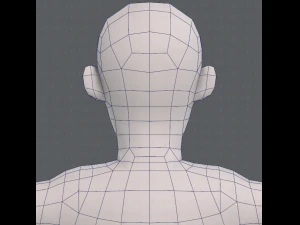 base mesh old man character v03 3D Model