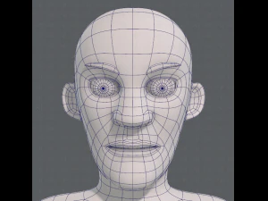 base mesh old man character v03 3D Model