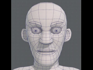 base mesh old man character v03 3D Model