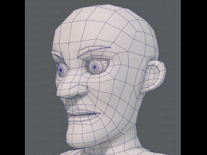 base mesh old man character v03 Modelo 3D