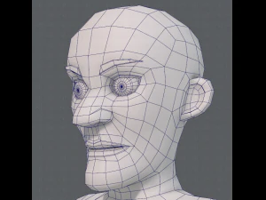 base mesh old man character v03 3D Model
