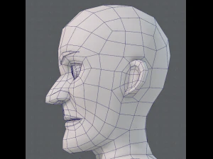 base mesh old man character v03 3D Model
